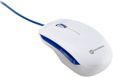 Mouse com Fio USB Colors - Azul - Vermelho