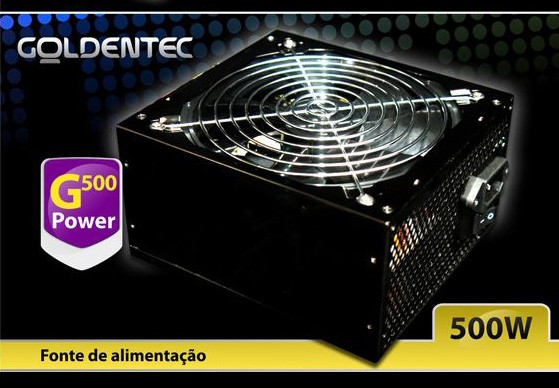 Fonte ATX 500W Real Goldentec G500 Power Bivolt - Imagem 2