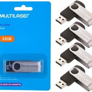 Pen drivers Multilaser Capacidade Diversas