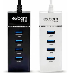 Hub Usb 3.0 Exbom 4 Portas Super Rápido.