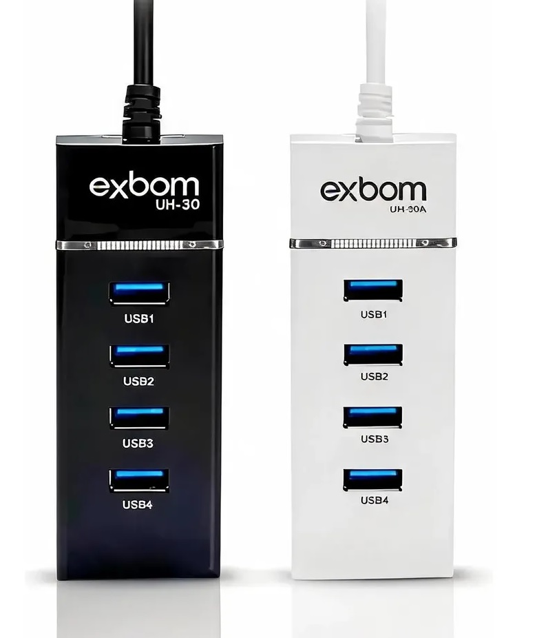 Hub Usb 3.0 Exbom 4 Portas Super Rápido.