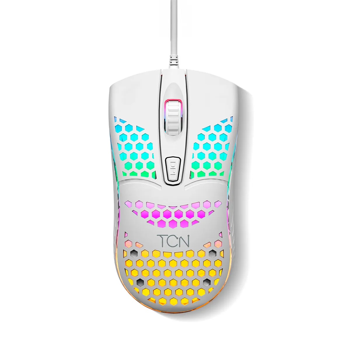 Mouse Gamer USB TCN, Óptico, 2400dpi, 4 botões, Branco - Imagem 2